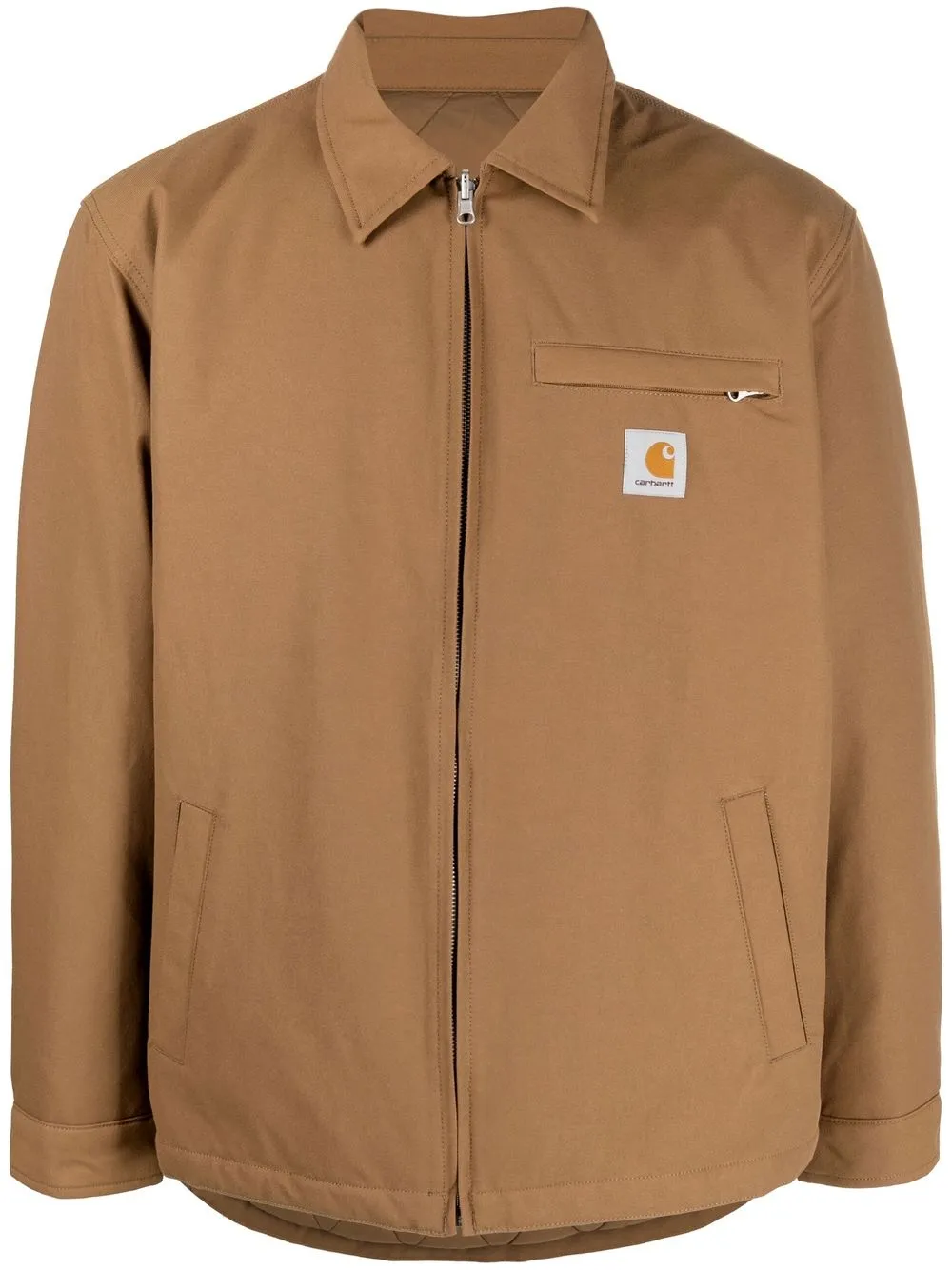 

Carhartt WIP Madera chest logo-patch shirt jacket - Brown