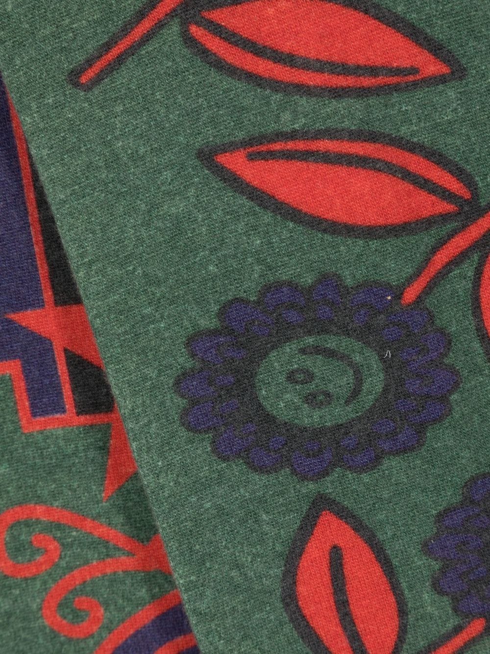 CORMIO Sjaal met bloemenprint - Groen