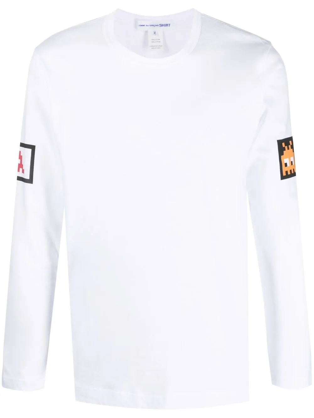 

Comme Des Garçons Shirt Space Invader long-sleeve T-shirt - White
