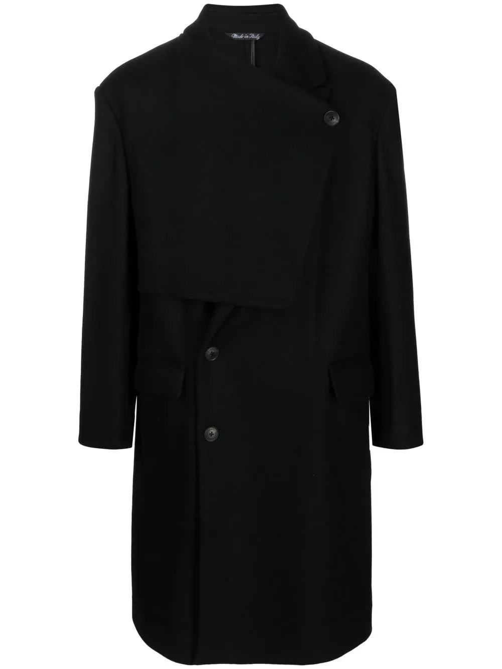 

Costumein Christian virgin wool coat - Black