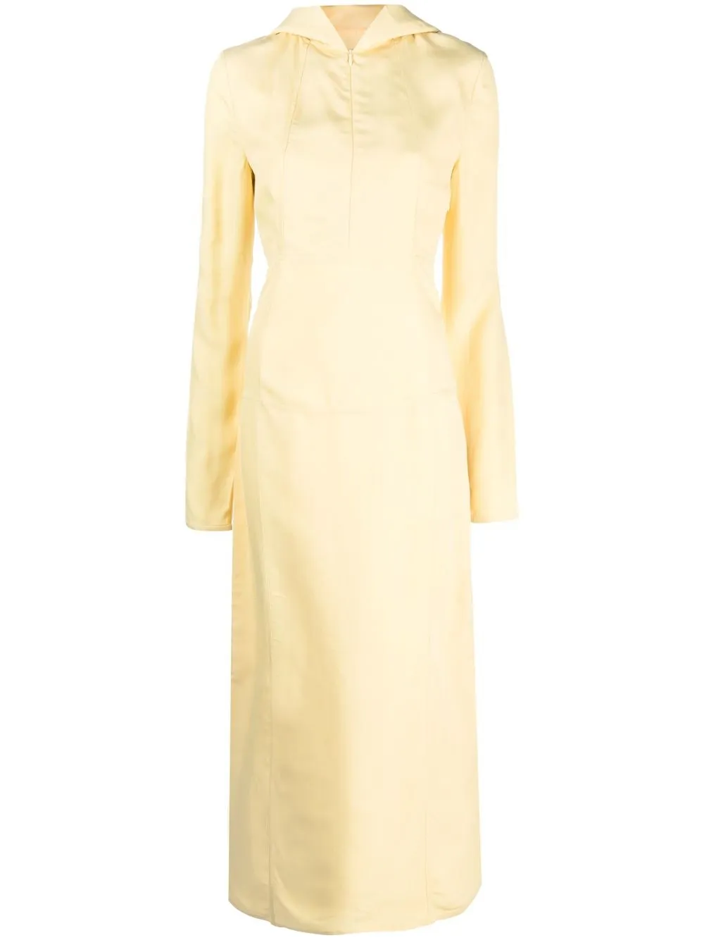 

Jil Sander hooded midi dress - Yellow