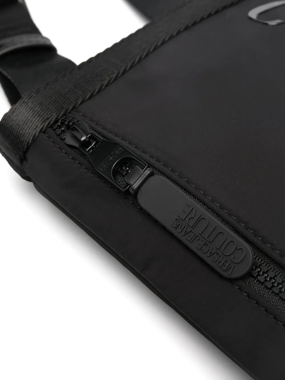 Versace Jeans Couture Logoembellished Messenger Bag In Black ModeSens