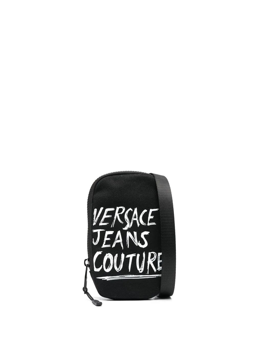 

Versace Jeans Couture mochila tipo mensajero con logo estampado - Negro