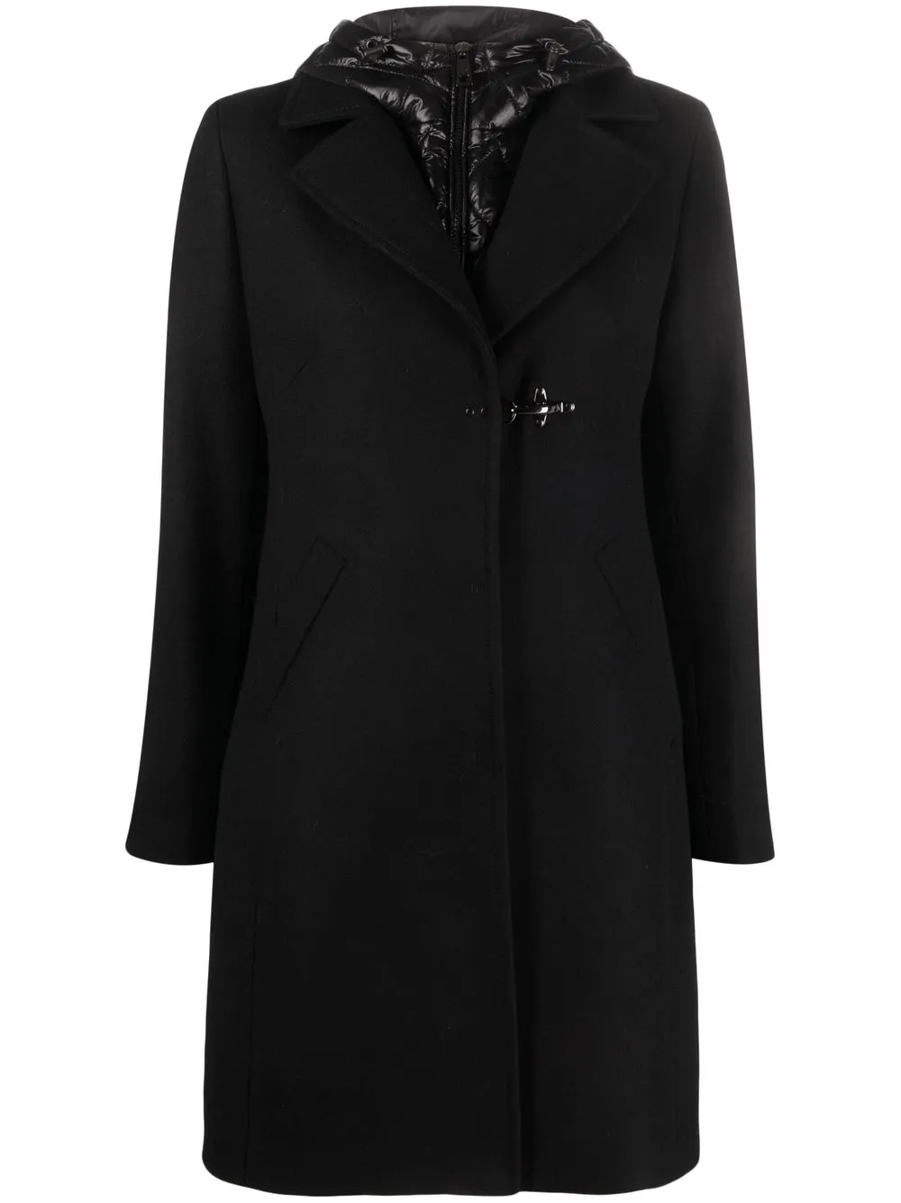 

Fay hooded duffle coat - Black