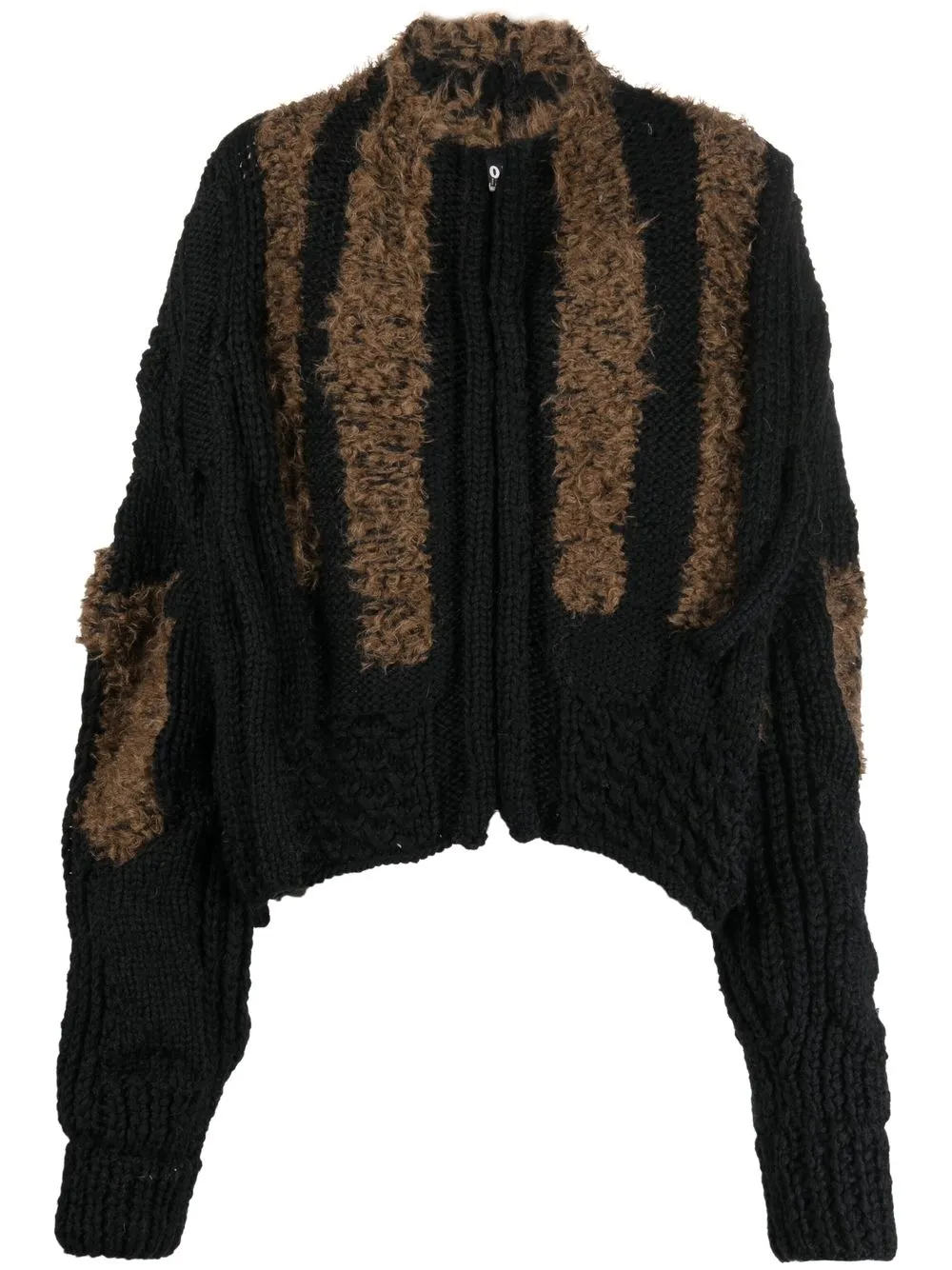 

Ottolinger hand-knit textured cardigan - Black