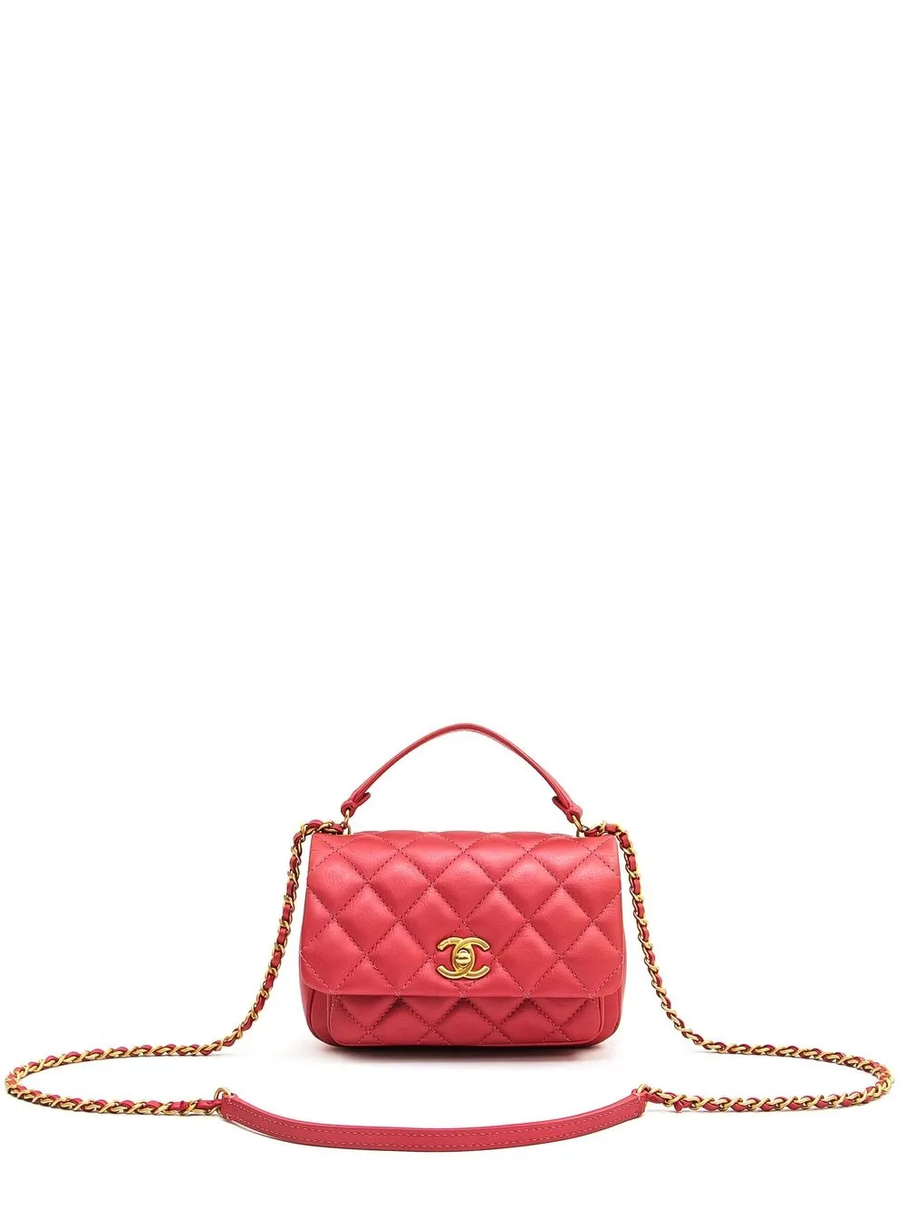 

CHANEL Pre-Owned 2019 quilted two-way shoulder bag - Red