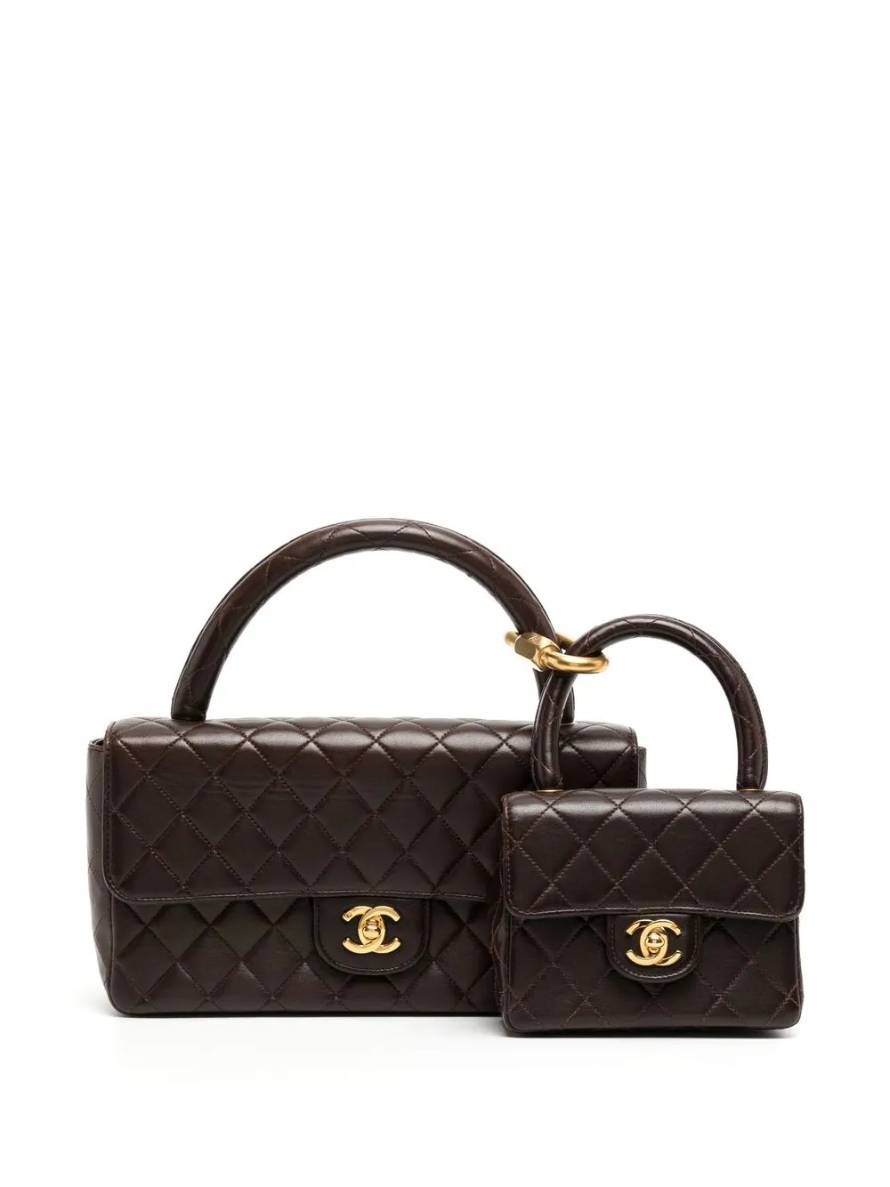 

Chanel Pre-Owned 1995 Parent-Child top-handle bag - Brown