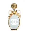 CHANEL Pre-Owned 1990s Mademoiselle mirror brooch - Gold