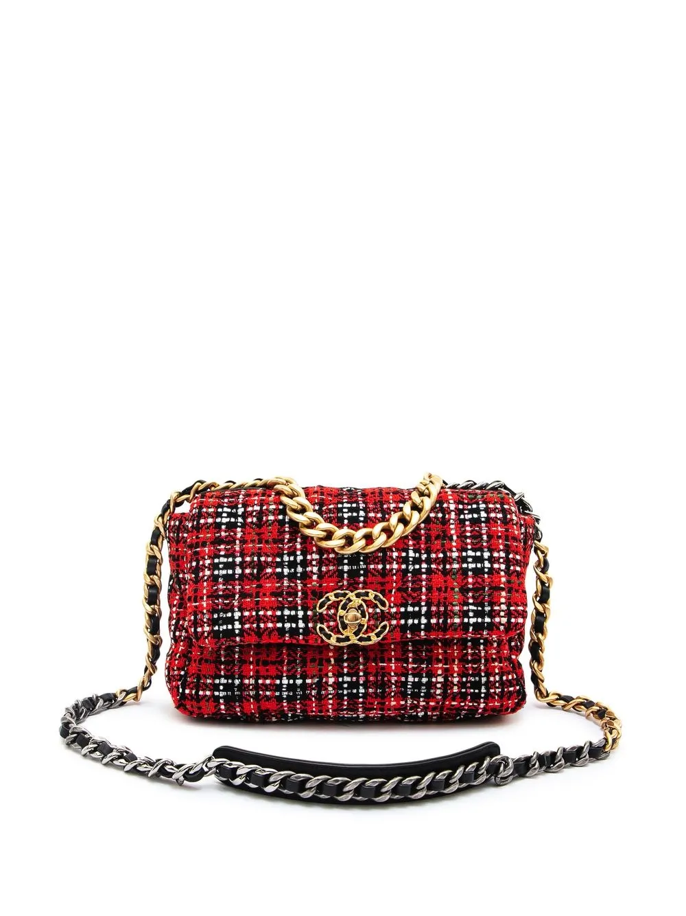 Plaid new arrivals chanel bag