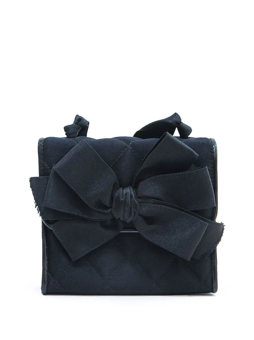

CHANEL Pre-Owned 1992-1995 bow-detail diamond-quilted shoulder bag - Black