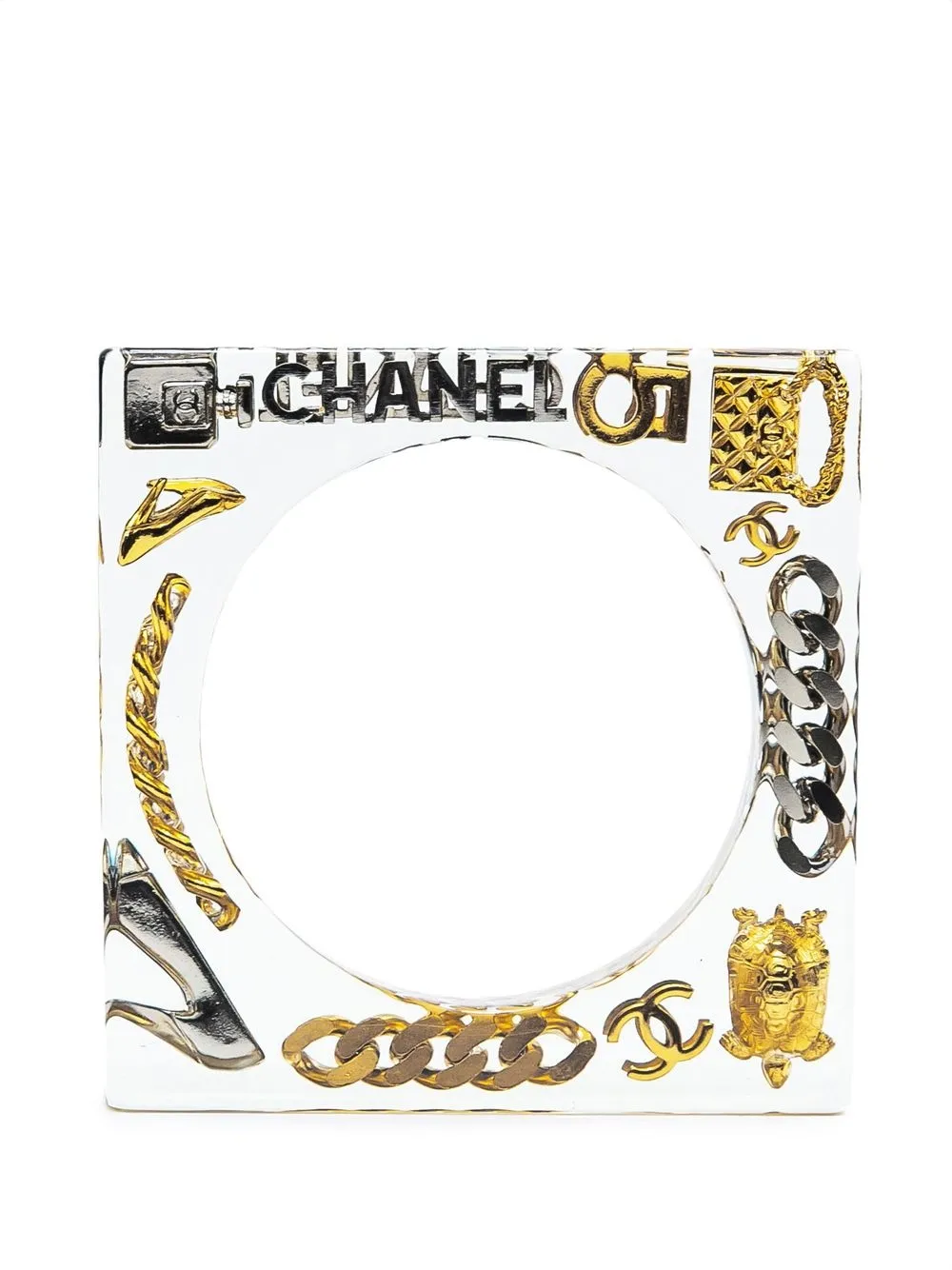 

CHANEL Pre-Owned 1997 Icon bangle - CLEAR