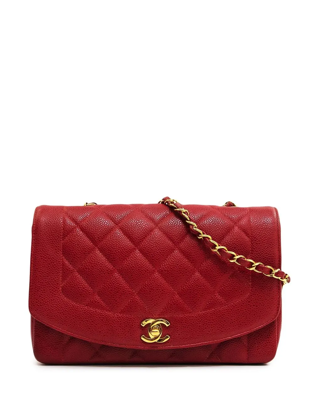 

CHANEL Pre-Owned bolsa de hombro Diana 1985-1993 - Rojo