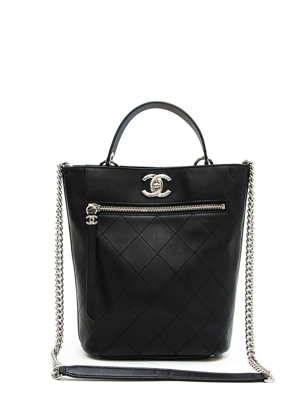 

CHANEL Pre-Owned bolsa con cierre 2019 - Negro