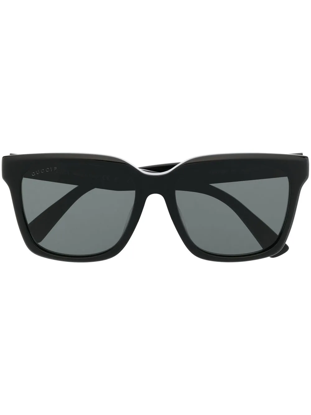 

Gucci Eyewear lentes de sol con armazón cuadrada y logo - Negro