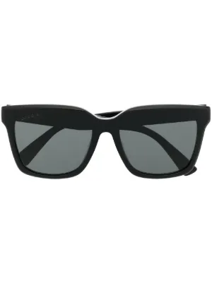 Gucci Eyewear オーバーサイズ サングラス | ブラック | FARFETCH JP