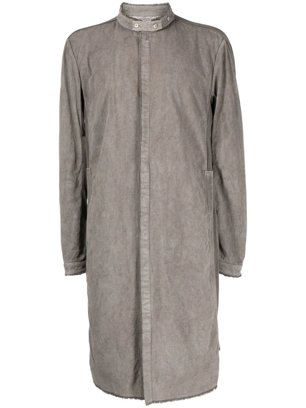 

Boris Bidjan Saberi cotton long-length shirt - Grey