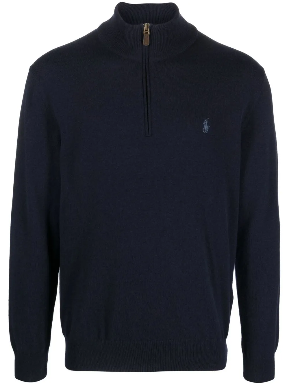 

Polo Ralph Lauren logo-embroidered half-zip jumper - Blue