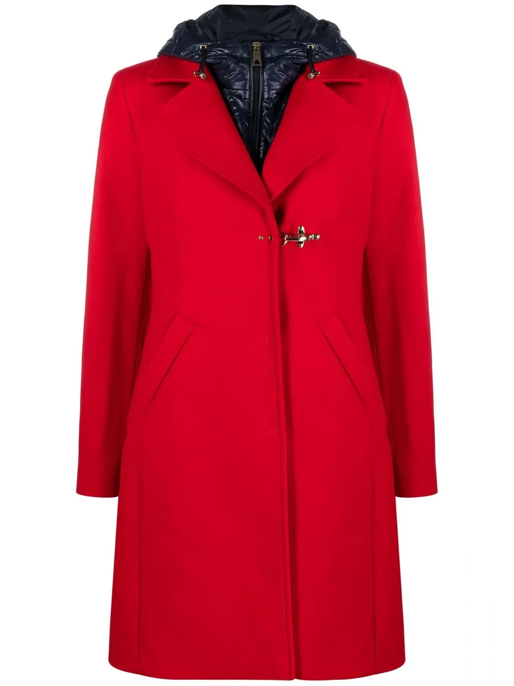 

Fay hooded duffle coat - Red