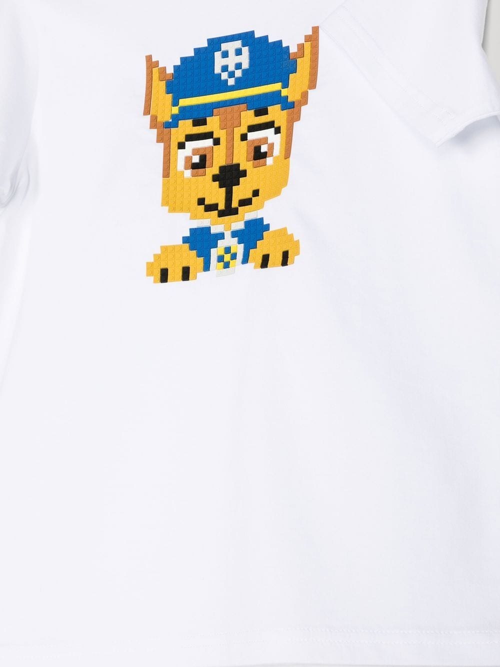 Shop Mostly Heard Rarely Seen 8-bit Mini Police Puppy T-shirt In White