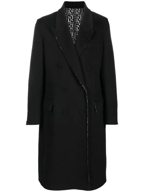 Manteau réversible à boutonnière croisée - FENDI - Modalova