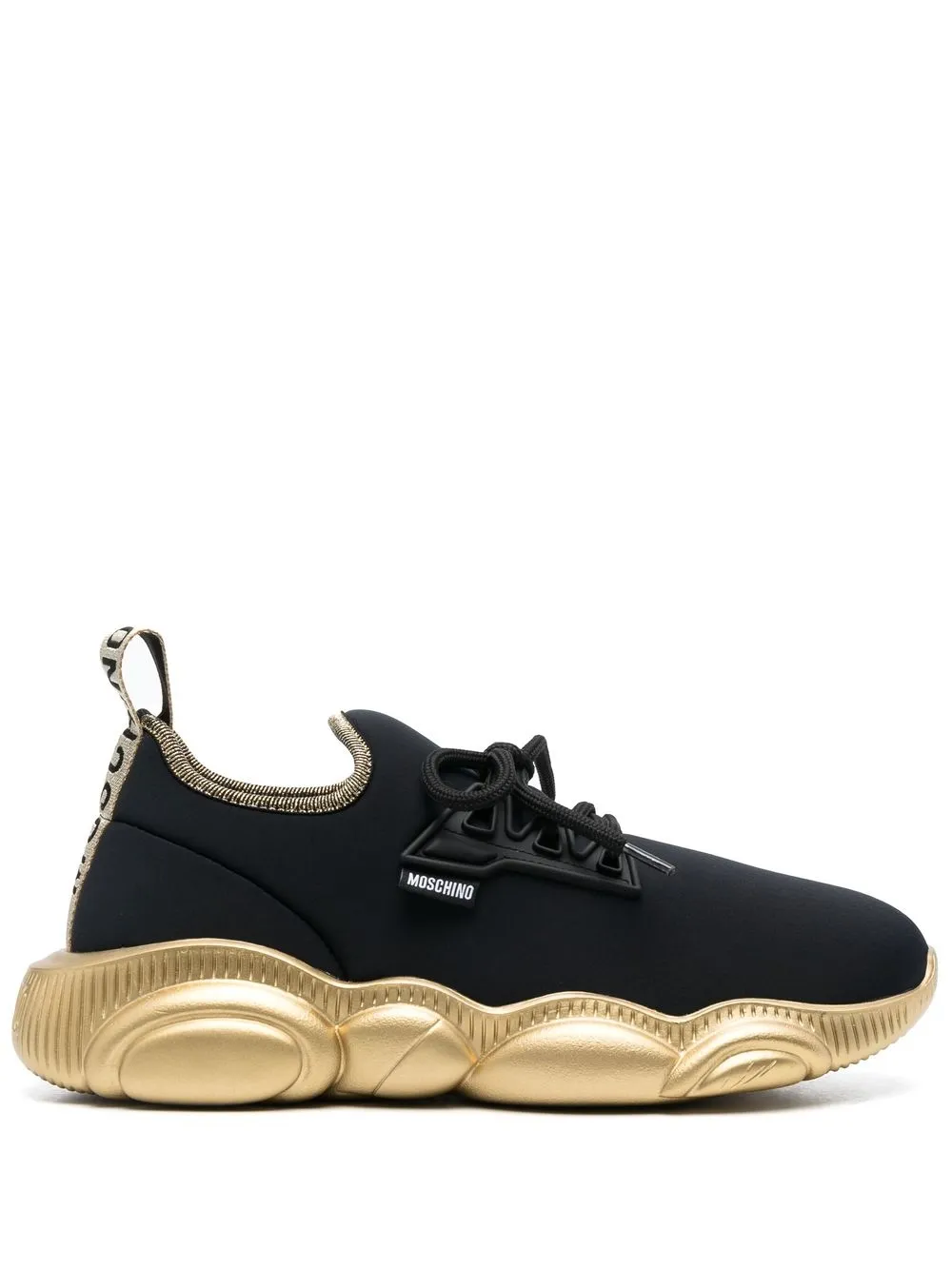 

Moschino low-top two-tone sneakers - Black