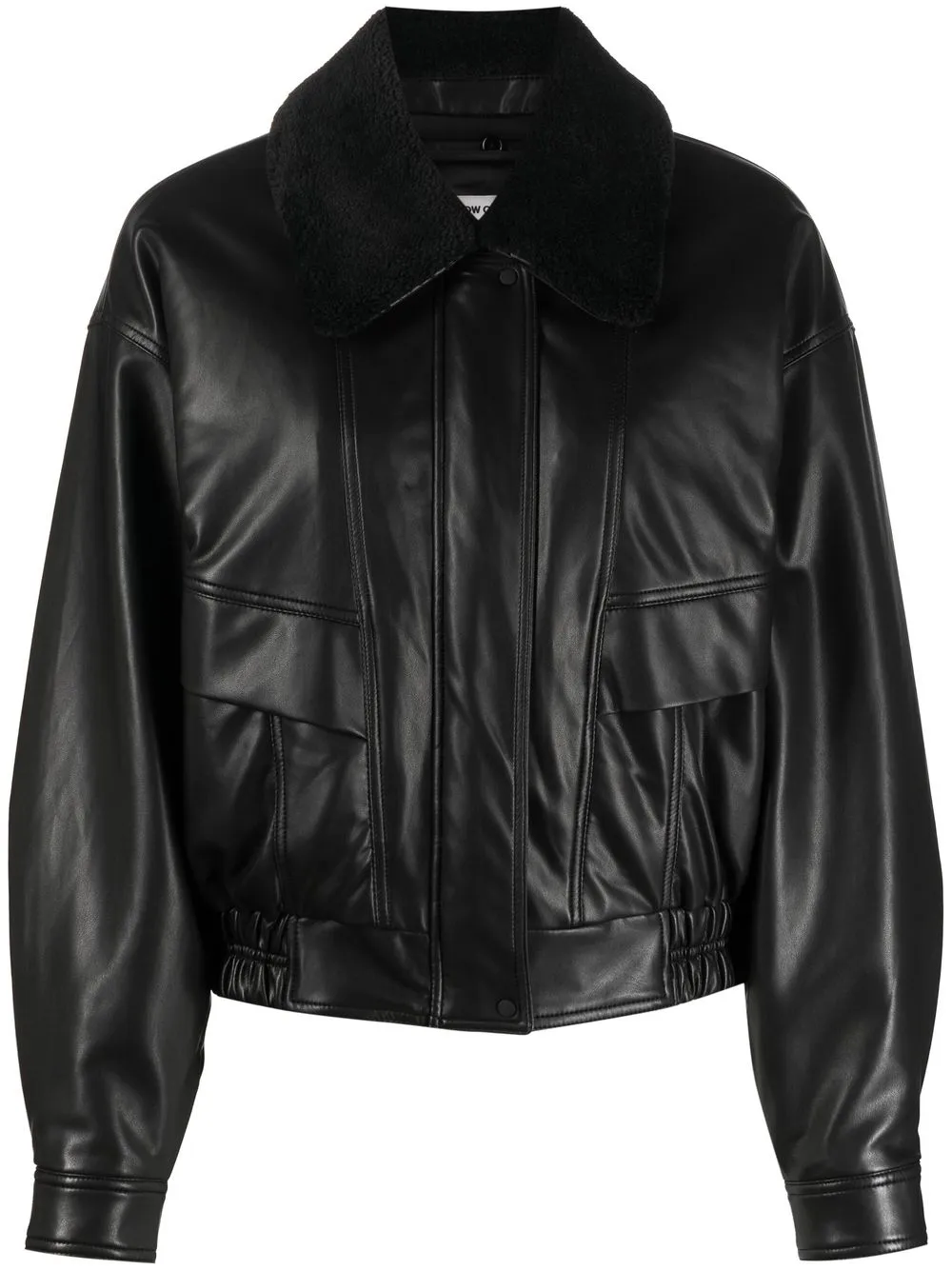 

Low Classic zip-up faux leather jacket - Black