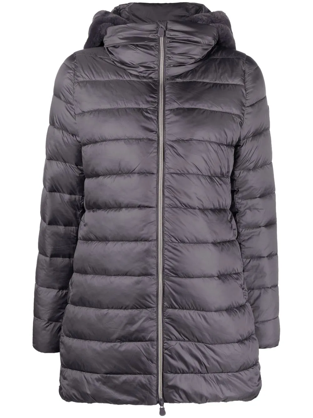 

Save The Duck padded zip-up hooded coat - Purple