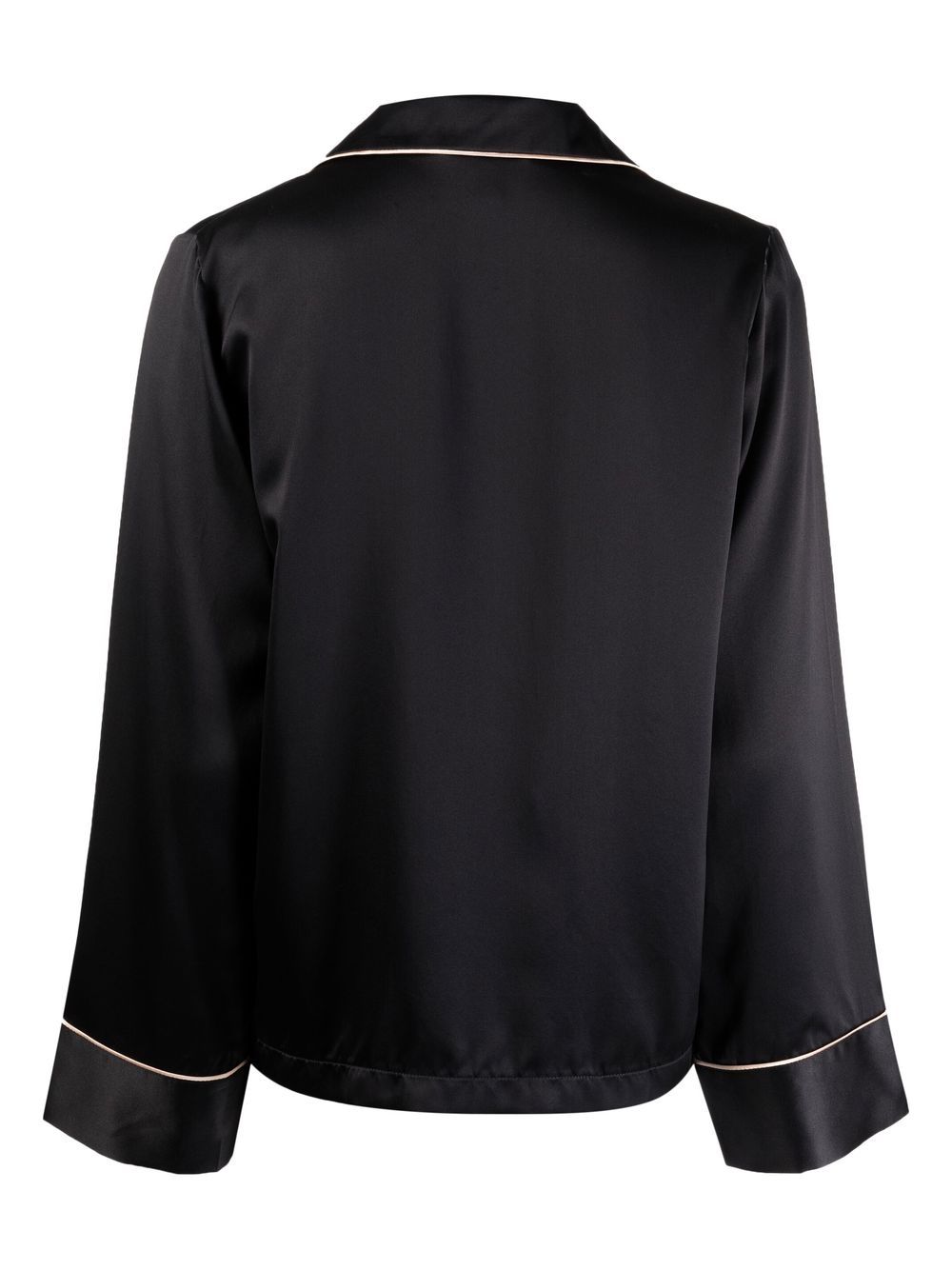 Shop Kiki De Montparnasse Kiki Silk Lounge Top In Black