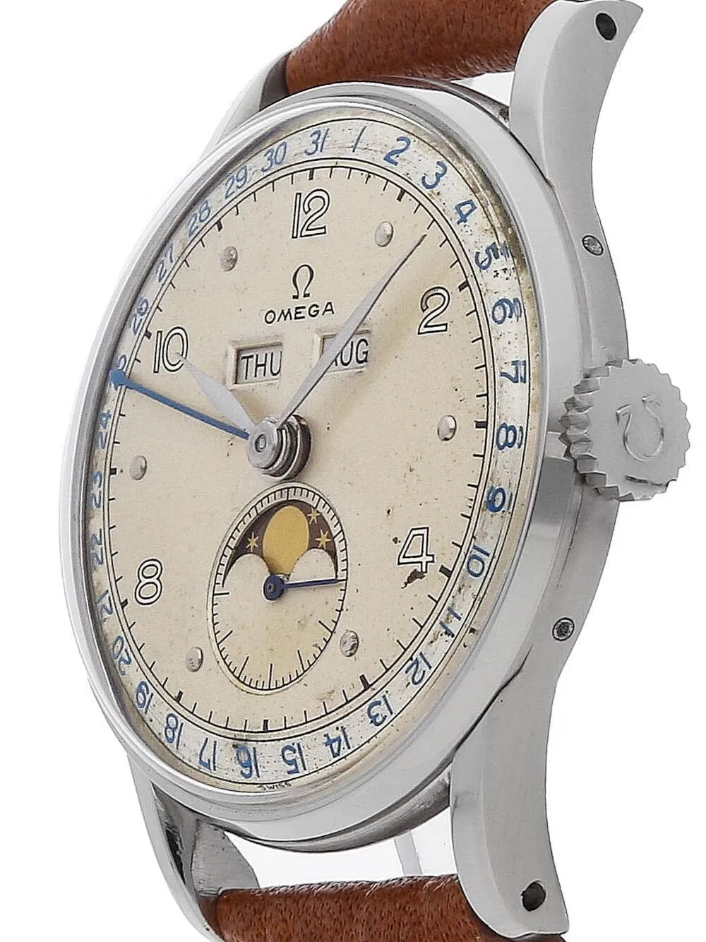 OMEGA preowned Vintage Cosmic Triple Calendar 33mm Farfetch