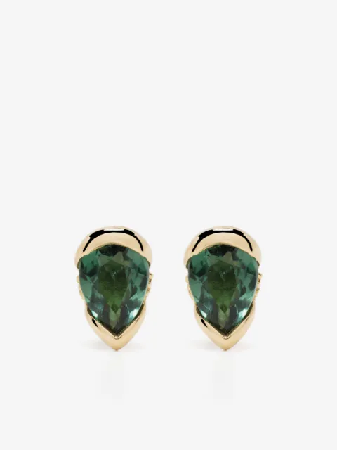Fernando Jorge 18kt yellow gold Bloom tourmaline diamond earrings