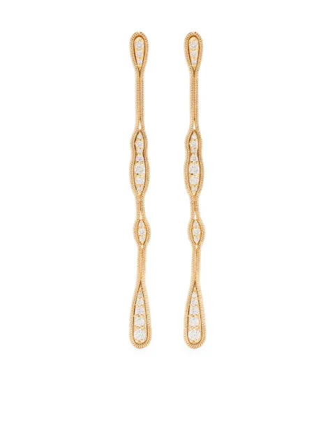 Fernando Jorge 18kt yellow gold Fluid diamond earrings