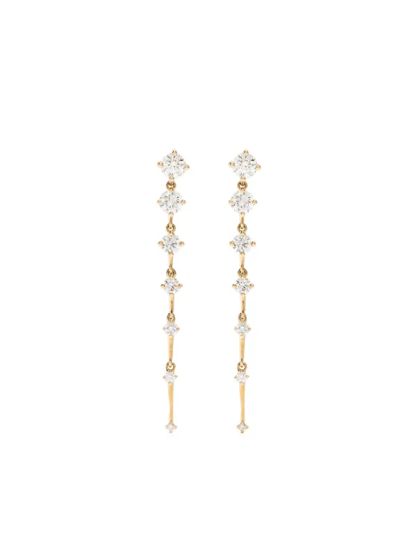 Fernando Jorge 18kt Yellow Gold Sequence Diamond Drop Earrings