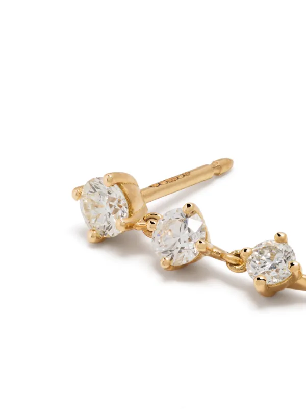 Diamond drop clearance earrings yellow gold