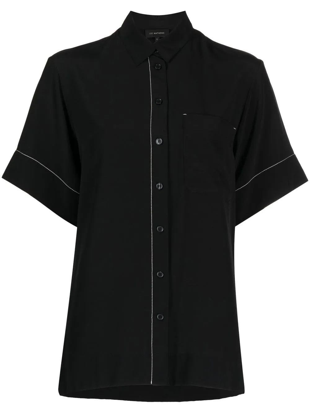 

Lee Mathews Cassini short-sleeved shirt - Black