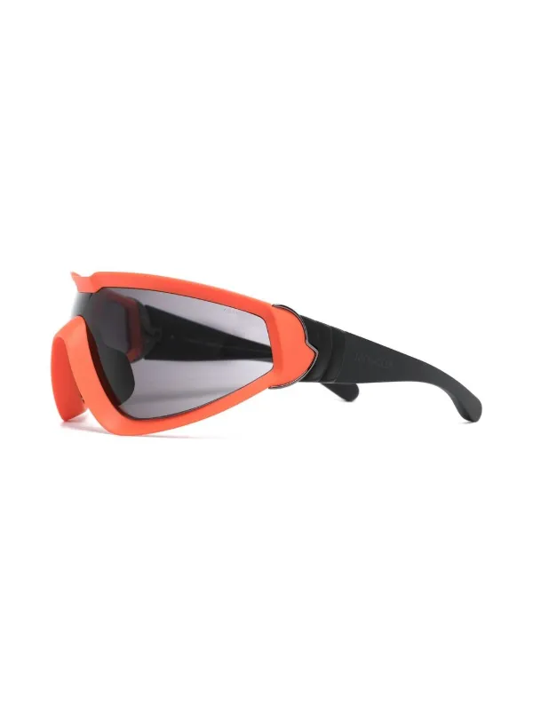 MONCLER　ML0249 43A WRAPID　サングラス オレンジ Moncler Eyewear Wrapid Shield Sunglasses | Orange | FARFETCH UK