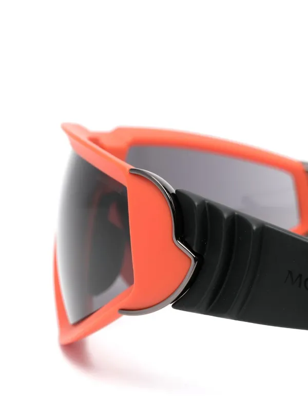 MONCLER　ML0249 43A WRAPID　サングラス オレンジ Moncler Eyewear Wrapid Shield Sunglasses | Orange | FARFETCH UK