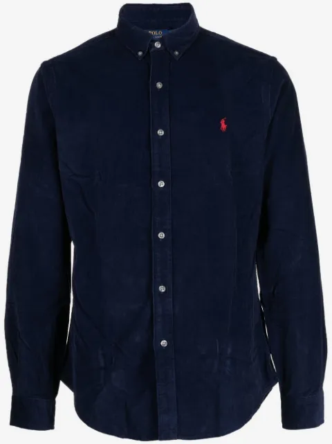 Polo Ralph Lauren corduroy embroidered-logo shirt