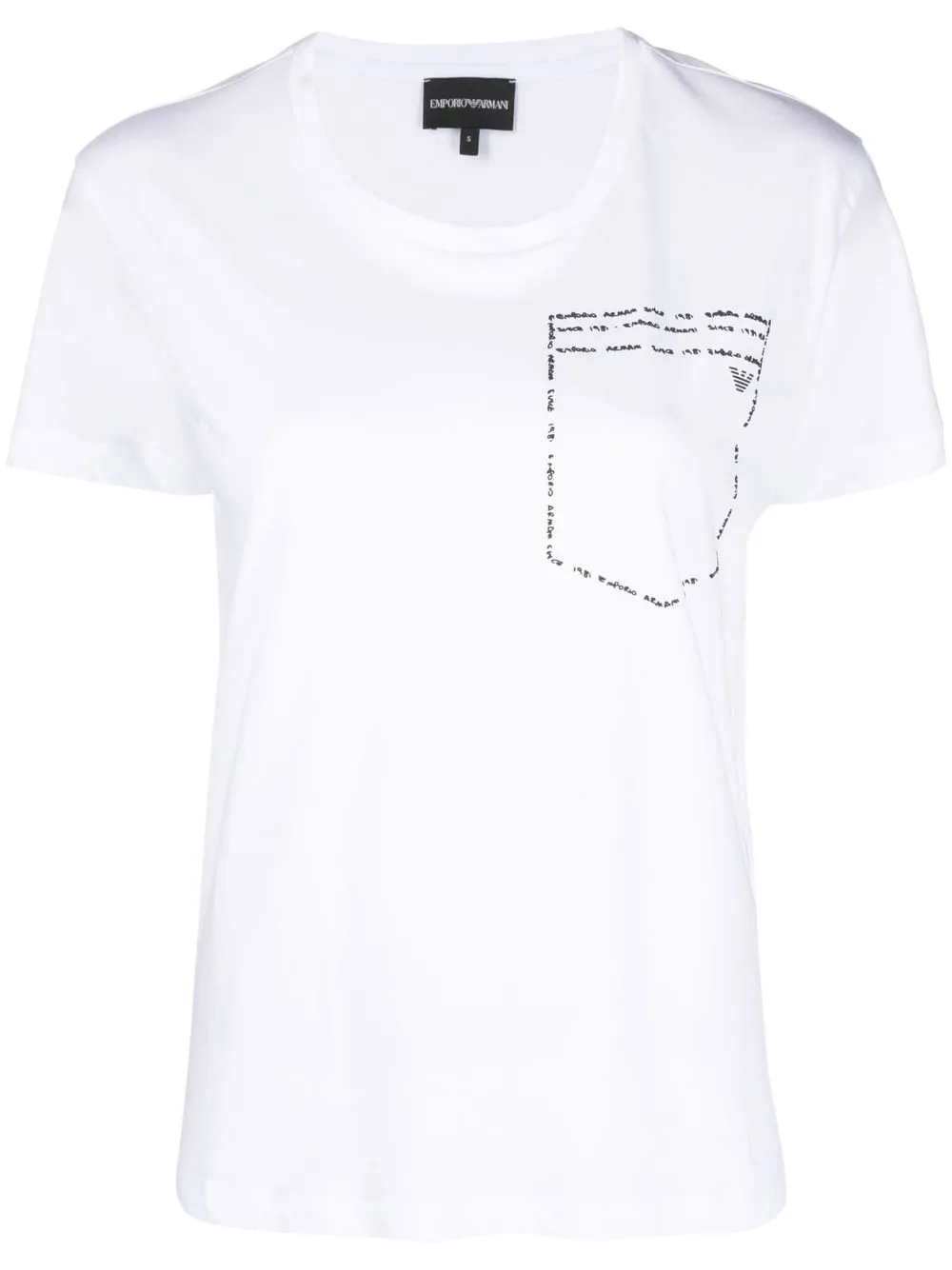 

Emporio Armani short-sleeve cotton T-shirt - White