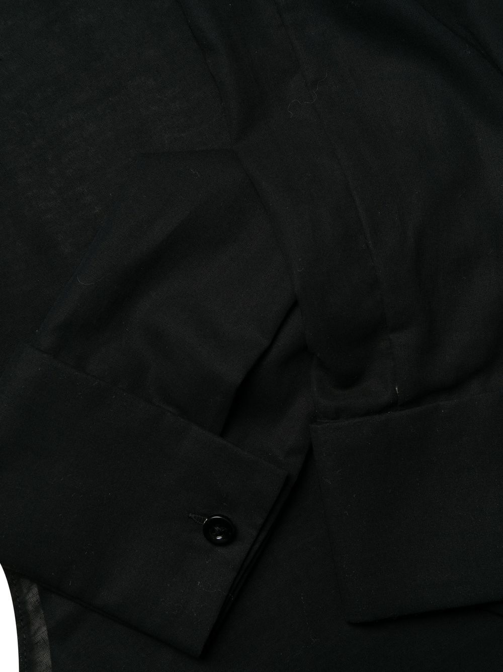 Shop Kiki De Montparnasse Cotton Garter Shirt In Black