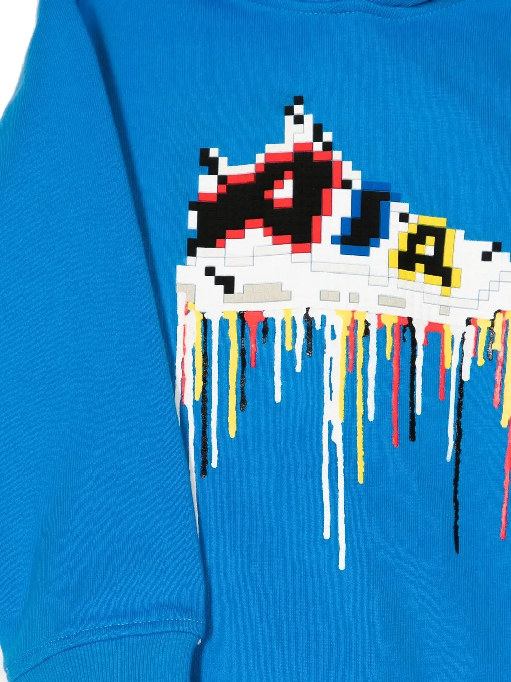 Shop Mostly Heard Rarely Seen 8-bit Mini Prism Air Hoodie In Blau