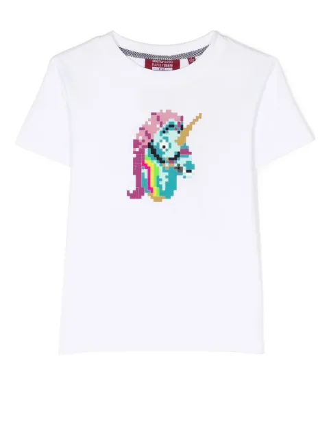 Mostly Heard Rarely Seen 8-Bit playera Mini Unicorn con eslogan estampado