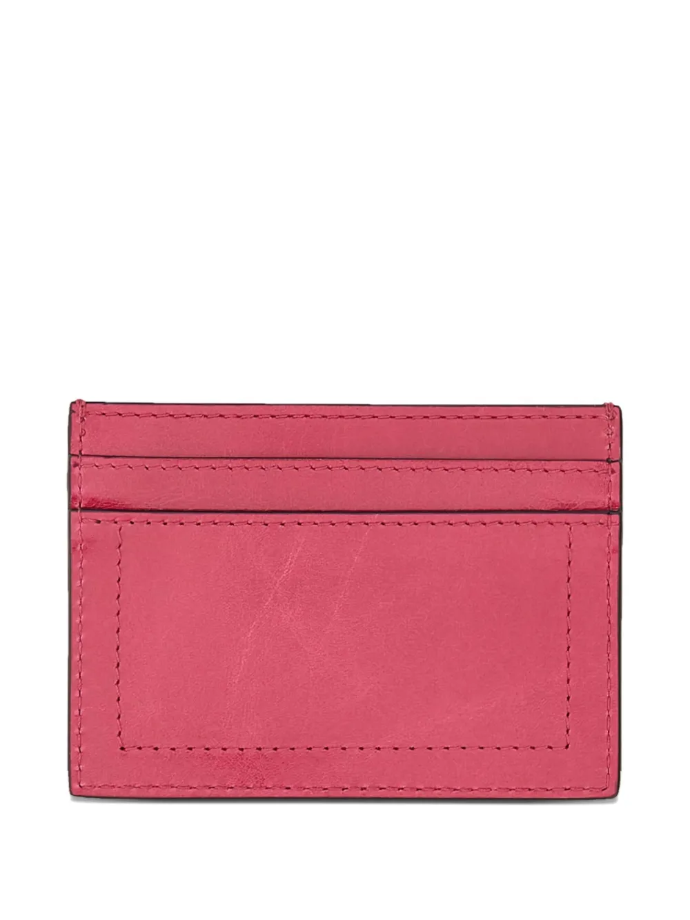 Moschino logo-plaque wallet - Rood