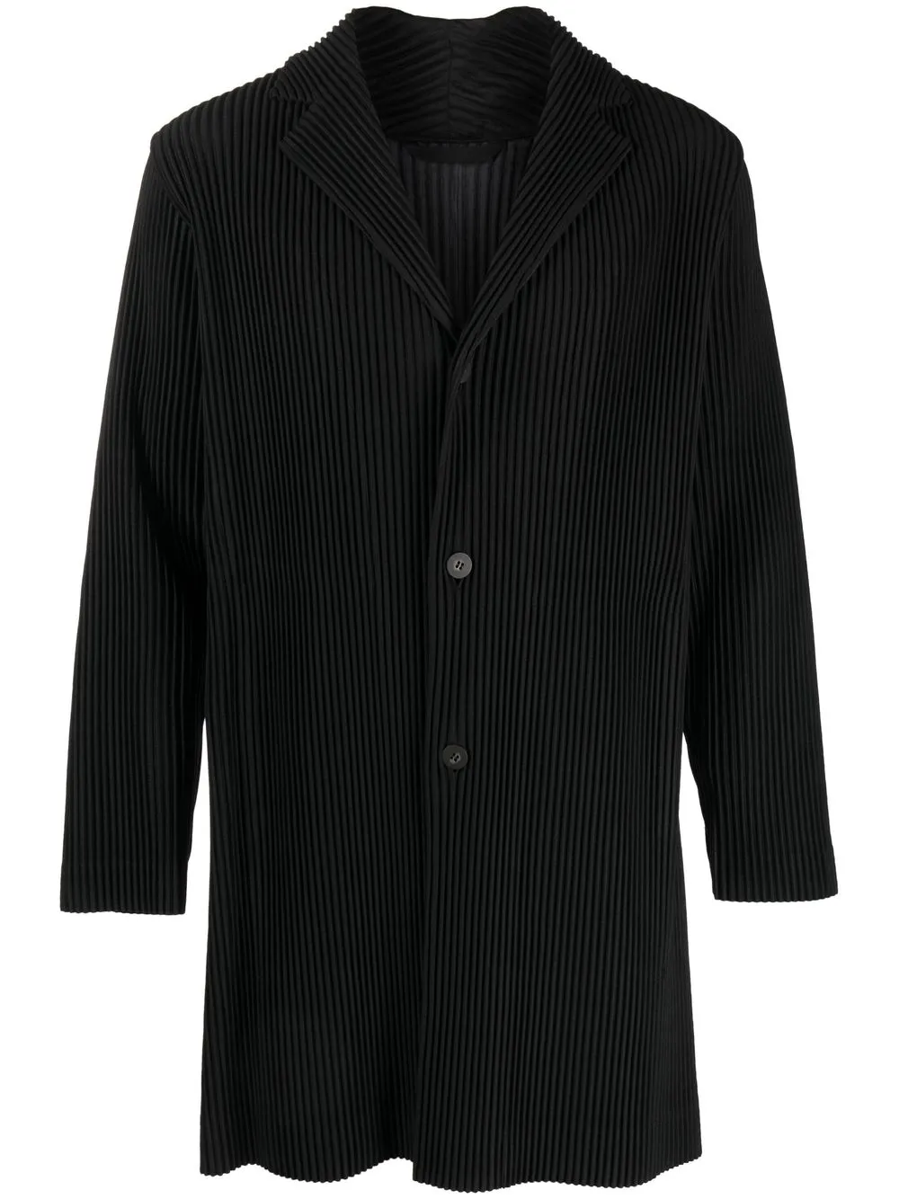 

Issey Miyake Men blazer largo con diseño plisado - Negro