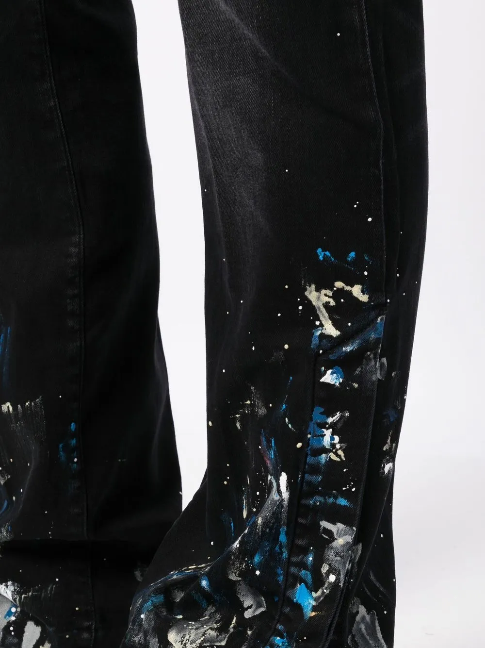 AMIRI Paint Splatter Flared Jeans Farfetch