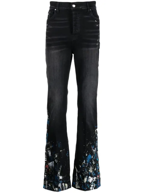 AMIRI paint splatter flared jeans