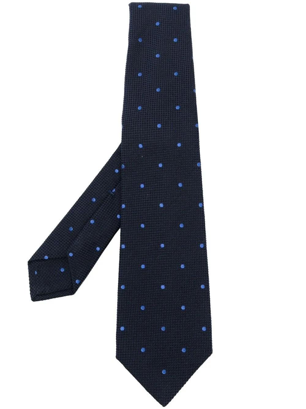 

Kiton spot-jacquard tie - Blue