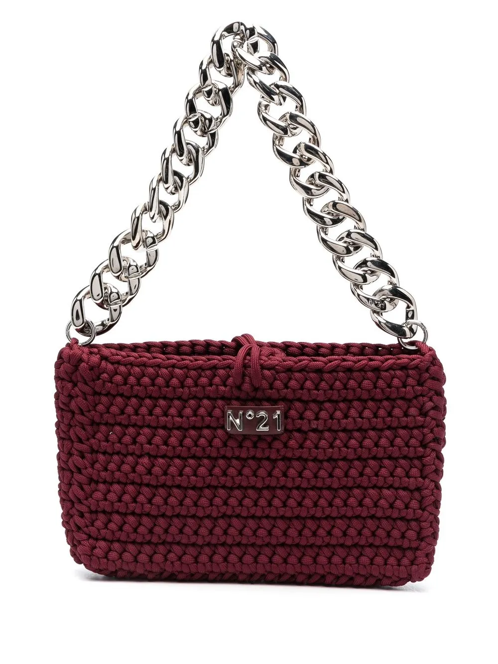 

Nº21 crochet-knit shoulder bag - Red