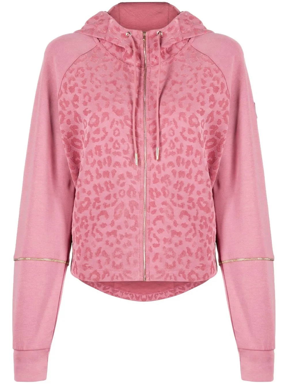 

Ea7 Emporio Armani animal-print zip hoodie - Pink
