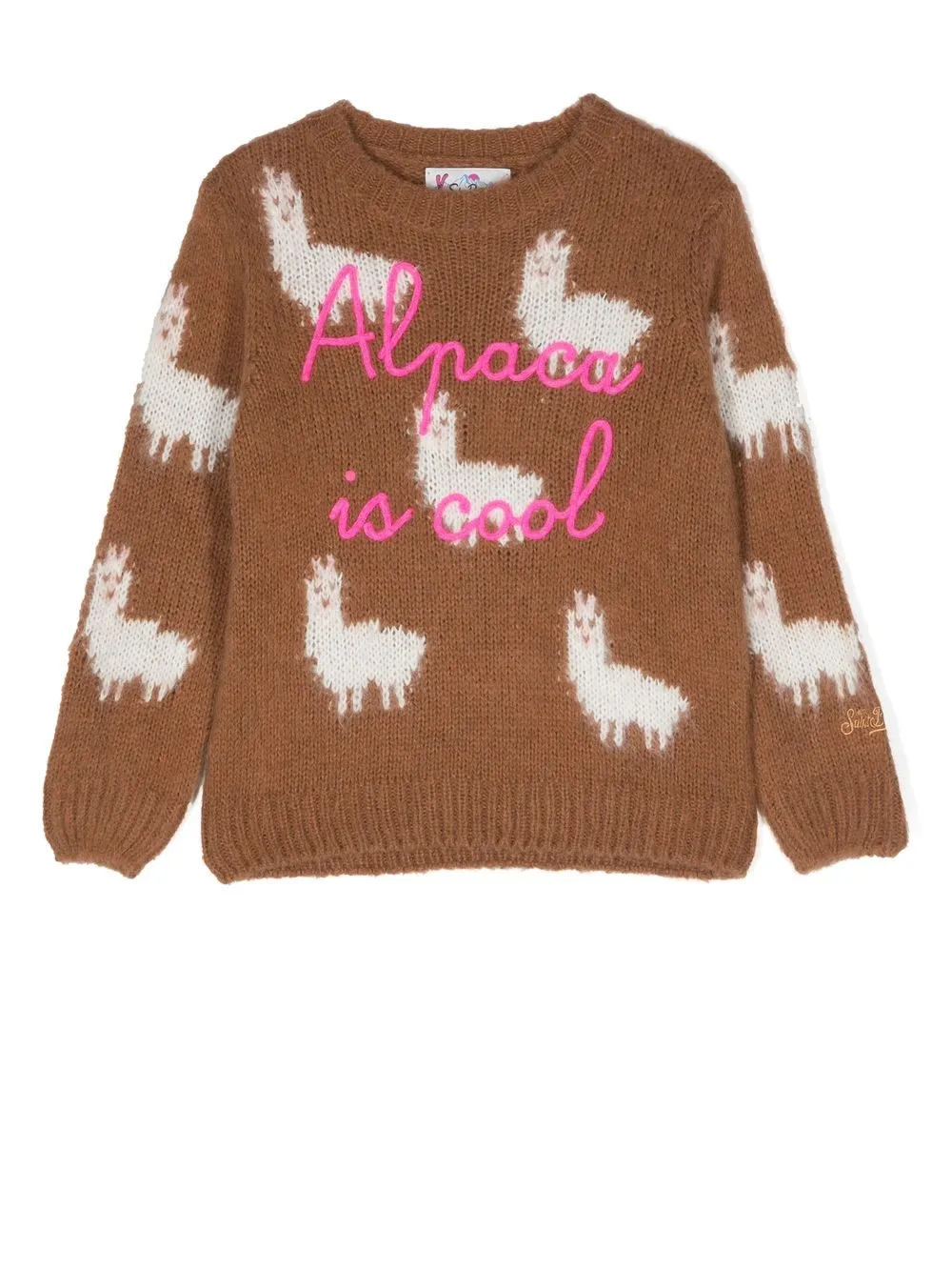 

MC2 Saint Barth Kids Alpaca is Cool knit jumper - Brown