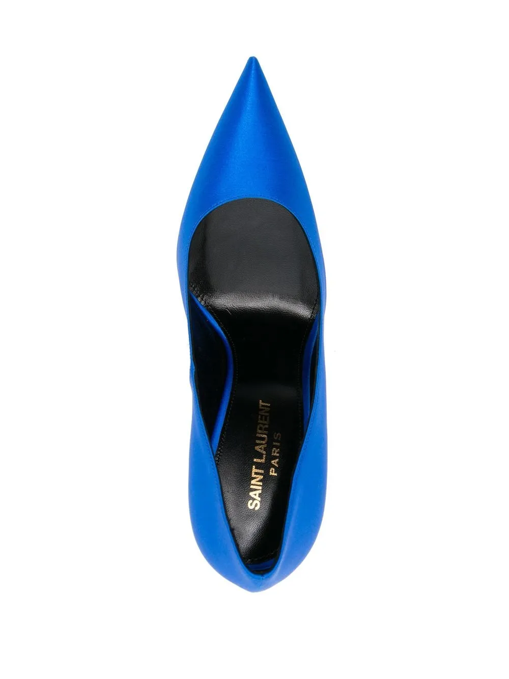 Shop Saint Laurent Instinct 110mm Pumps In Blau